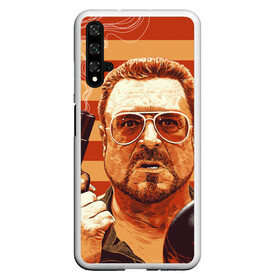 Чехол для Honor 20 с принтом Walter Sobchak в Екатеринбурге, Силикон | Область печати: задняя сторона чехла, без боковых панелей | Тематика изображения на принте: dude | jeff bridges | the big lebowski | walter sobchak | большой лебовский | боулинг | вальтер собчак | джефф бриджес | пистолет | фильм | чувак | шар