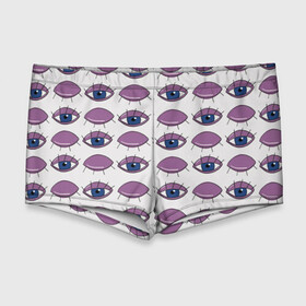 Мужские купальные плавки 3D с принтом Глаза фиолетовые в Екатеринбурге, Полиэстер 85%, Спандекс 15% |  | геометрия | глаз | глаза | иллюзия | медицина | окулист | паттерн | психоделика | радуга | цвета