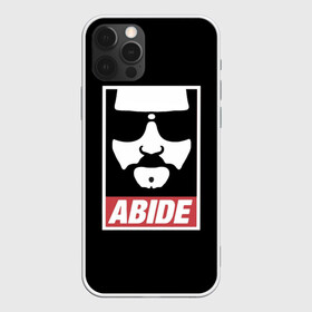 Чехол для iPhone 12 Pro Max с принтом ABIDE Большой Лебовский в Екатеринбурге, Силикон |  | abide | jeff bridges | the big lebowski | большой лебовский | джефф бриджес