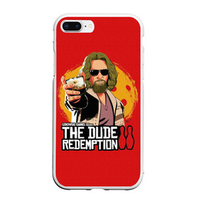 Чехол для iPhone 7Plus/8 Plus матовый с принтом The dude redemption в Екатеринбурге, Силикон | Область печати: задняя сторона чехла, без боковых панелей | dude | jeff bridges | the big lebowski | the dude redemption | большой лебовский | боулинг | джефф бриджес | кегли | коктейль | фильм | чувак | шар