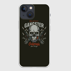 Чехол для iPhone 13 mini с принтом GANGSTER в Екатеринбурге,  |  | gangster | skull | zombie | адамова голова | гангстер | зомби | кладбище | мафиози | мертвец | могила | мумия | навь | пират | скелет | ужас | череп | череп и кости | черепок | черепушка