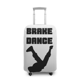 Чехол для чемодана 3D с принтом Brake Dance в Екатеринбурге, 86% полиэфир, 14% спандекс | двустороннее нанесение принта, прорези для ручек и колес | brake dance | dance | брейк данс | танцы