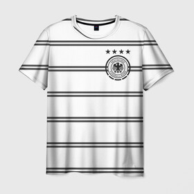 Мужская футболка 3D с принтом Сборная Германии Евро 2020 в Екатеринбурге, 100% полиэфир | прямой крой, круглый вырез горловины, длина до линии бедер | Тематика изображения на принте: 4 звезды | germany | германия | евро 2020 | европа | кубок евро | немецкая машина | немцы | сборная германии | футбол | футболисты | футбольная форма