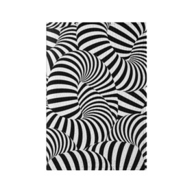 Обложка для паспорта матовая кожа с принтом Гипнотическая абстракция в Екатеринбурге, натуральная матовая кожа | размер 19,3 х 13,7 см; прозрачные пластиковые крепления | abstraction | background | hypnosis | hypnotic abstraction | stripes | texture | zebra | абстракция | гипноз | гипнотическая абстракция | зебра | полоски | текстура | фон