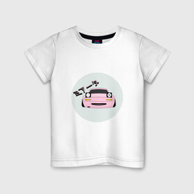 Детская футболка хлопок с принтом Mazda Miata Mx5 в Екатеринбурге, 100% хлопок | круглый вырез горловины, полуприлегающий силуэт, длина до линии бедер | drift | japan | jdm | mazda | miata | mx5 | roadster | stance | дрифт | ждм | мазда | миата | стенс | тюнинг | япония