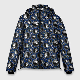 Мужская зимняя куртка 3D с принтом Бильярд 8 в Екатеринбурге, верх — 100% полиэстер; подкладка — 100% полиэстер; утеплитель — 100% полиэстер | длина ниже бедра, свободный силуэт Оверсайз. Есть воротник-стойка, отстегивающийся капюшон и ветрозащитная планка. 

Боковые карманы с листочкой на кнопках и внутренний карман на молнии. | Тематика изображения на принте: a game | balls | billiards | eight | pool | russian billiards | snooker | tournament | бильярд | восьмерка | игра | пул | русский бильярд | снукер | турнир | шары