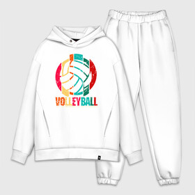 Мужской костюм хлопок OVERSIZE с принтом Волейбол в Екатеринбурге,  |  | ball | beach | game | sport | volley | volleyball | волейбол | волейболист | волейболистка | гол | игра | игрок | мяч | площадка | пляж | пляжный | победа | сетка | спорт | тренер | чемпион