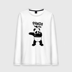Мужской лонгслив хлопок с принтом Панда даббинг в Екатеринбурге, 100% хлопок |  | Тематика изображения на принте: dabbing | panda | даб | даббинг | дэб | животное | медведи | медведь | панда | панды