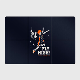 Магнитный плакат 3Х2 с принтом fly high! Шоё Хината Haikyuu!! в Екатеринбурге, Полимерный материал с магнитным слоем | 6 деталей размером 9*9 см | 10 номер | anime | haikyu | haikyuu | hinata shoyo | karasuno | manga | аниме | волейбол | волейбольный клуб | иероглифы | карасуно | лети высоко | лого | манга | надпись | прыжок | старшая школа | хаику | хаикую