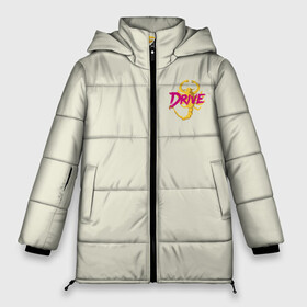 Женская зимняя куртка Oversize с принтом Drive - Скорпион (Спина) в Екатеринбурге, верх — 100% полиэстер; подкладка — 100% полиэстер; утеплитель — 100% полиэстер | длина ниже бедра, силуэт Оверсайз. Есть воротник-стойка, отстегивающийся капюшон и ветрозащитная планка. 

Боковые карманы с листочкой на кнопках и внутренний карман на молнии | drive | drive bomber | drive бомбер | new retro | retro | retro wave | retrowave | гослинг | гослинг райн | драйв | драйв бомбер | кино | костюм драйв | райн гослинг | ретро | ретровейв | скорпион | скорпион на спине | фильм драйв