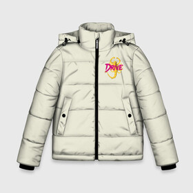 Зимняя куртка для мальчиков 3D с принтом Drive - Скорпион (Спина) в Екатеринбурге, ткань верха — 100% полиэстер; подклад — 100% полиэстер, утеплитель — 100% полиэстер | длина ниже бедра, удлиненная спинка, воротник стойка и отстегивающийся капюшон. Есть боковые карманы с листочкой на кнопках, утяжки по низу изделия и внутренний карман на молнии. 

Предусмотрены светоотражающий принт на спинке, радужный светоотражающий элемент на пуллере молнии и на резинке для утяжки | drive | drive bomber | drive бомбер | new retro | retro | retro wave | retrowave | гослинг | гослинг райн | драйв | драйв бомбер | кино | костюм драйв | райн гослинг | ретро | ретровейв | скорпион | скорпион на спине | фильм драйв