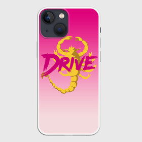 Чехол для iPhone 13 mini с принтом Драйв в Екатеринбурге,  |  | drive | drive bomber | drive бомбер | new retro | retro | retro wave | retrowave | гослинг | гослинг райн | драйв | драйв бомбер | кино | костюм драйв | райн гослинг | ретро | ретровейв | скорпион | скорпион на спине | фильм драйв