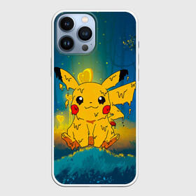 Чехол для iPhone 13 Pro Max с принтом Жидкий Пикачу в Екатеринбурге,  |  | anime | picachu | pikachu | аниме | милый | пика | пикачу | покебол | покемон