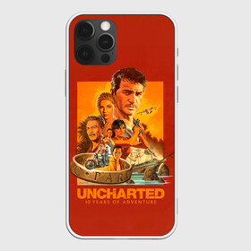 Чехол для iPhone 12 Pro с принтом 10 years Uncharted в Екатеринбурге, силикон | область печати: задняя сторона чехла, без боковых панелей | game | games | uncharted | анчартед | дрейк | игра | игры | натан | нейтан