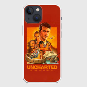 Чехол для iPhone 13 mini с принтом 10 years Uncharted в Екатеринбурге,  |  | game | games | uncharted | анчартед | дрейк | игра | игры | натан | нейтан