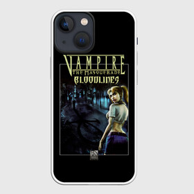 Чехол для iPhone 13 mini с принтом Вампирский маскарад в Екатеринбурге,  |  | game | games | valve | vampire | vampire the masquerade | вампирский маскарад | вампиры | игра | игры