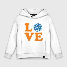 Детское худи Oversize хлопок с принтом Volleyball Love в Екатеринбурге, френч-терри — 70% хлопок, 30% полиэстер. Мягкий теплый начес внутри —100% хлопок | боковые карманы, эластичные манжеты и нижняя кромка, капюшон на магнитной кнопке | Тематика изображения на принте: ball | beach | game | mother | sport | volley | volleyball | волейбол | волейболист | волейболистка | гол | игра | игрок | мама | мяч | площадка | пляж | пляжный | победа | сетка | спорт | тренер | чемпион