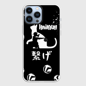 Чехол для iPhone 13 Pro Max с принтом Старшая Некома коты Haikyuu в Екатеринбурге,  |  | anime | haikyu | haikyuu | manga | nekoma high | аниме | волейбол | волейбольный клуб | кот | коты | кошка | кошки | красная | лого | логотип | манга | надпись | старшая некома | старшая школа | хаику | хаикую