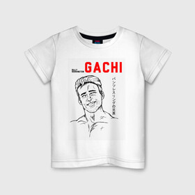 Детская футболка хлопок с принтом гачимучи в Екатеринбурге, 100% хлопок | круглый вырез горловины, полуприлегающий силуэт, длина до линии бедер | Тематика изображения на принте: gachi | gachimuchi | гачимучи | япония