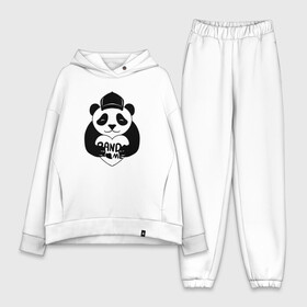 Женский костюм хлопок Oversize с принтом Panda me. Панда в кепке в Екатеринбурге,  |  | panda | животное | медведи | медведь | мишки | панда | панды