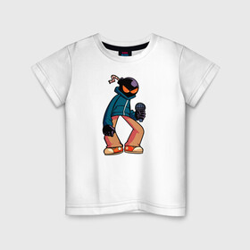 Детская футболка хлопок с принтом Friday Night Funkin (Whitmore) в Екатеринбурге, 100% хлопок | круглый вырез горловины, полуприлегающий силуэт, длина до линии бедер | friday | friday night | funkin | game | night | whitmore