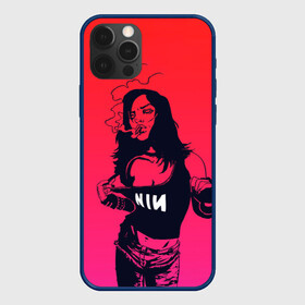 Чехол для iPhone 12 Pro Max с принтом Фанатка NIN в Екатеринбурге, Силикон |  | alternative | metall | music | nin | nine inch nails | rock | альтернатива | металл | музыка | найн ич нэилс | рок