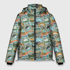 Мужская зимняя куртка 3D с принтом Альпинизм в Екатеринбурге, верх — 100% полиэстер; подкладка — 100% полиэстер; утеплитель — 100% полиэстер | длина ниже бедра, свободный силуэт Оверсайз. Есть воротник-стойка, отстегивающийся капюшон и ветрозащитная планка. 

Боковые карманы с листочкой на кнопках и внутренний карман на молнии. | athlete | carbines | climber | extreme | travel | альпинист | в горы | горовосходитель | карабины | промальп | промышленный альпинизм | путешествия | скалолаз | снаряжение | спортсмен | экстремал | экстрим