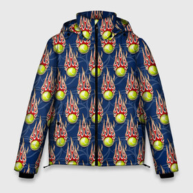 Мужская зимняя куртка 3D с принтом Теннис в Екатеринбурге, верх — 100% полиэстер; подкладка — 100% полиэстер; утеплитель — 100% полиэстер | длина ниже бедра, свободный силуэт Оверсайз. Есть воротник-стойка, отстегивающийся капюшон и ветрозащитная планка. 

Боковые карманы с листочкой на кнопках и внутренний карман на молнии. | atp | itf | wta | игра | кубок дэвиса | кубок кремля | кубок уайтмен | кубок федерации | кубок хопмана | ракетка | соревнования | спорт | теннис | теннисный клуб | теннисный мяч | турнир большого шлема