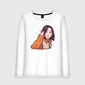 Женский лонгслив хлопок с принтом Haseul в Екатеринбурге, 100% хлопок |  | bts | clc | haseul sticker | kpop | кейпоп