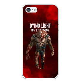 Чехол для iPhone 5/5S матовый с принтом Dying light монстр в Екатеринбурге, Силикон | Область печати: задняя сторона чехла, без боковых панелей | dying light | аномалия | зараженный | монстр | мутант | ужасы | урод | хоррор