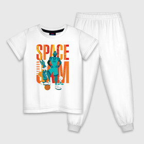 Детская пижама хлопок с принтом Space Jam Lebron в Екатеринбурге, 100% хлопок |  брюки и футболка прямого кроя, без карманов, на брюках мягкая резинка на поясе и по низу штанин
 | bugs bunny | lebron james | space jam | space jam 2 | space jam a new legacy | tweety | vdzabma | багз банни | космический джем | космический джем 2 | космический джем: новое поколение | леброн джеймс | твити