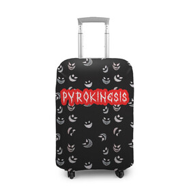 Чехол для чемодана 3D с принтом Bloody Pyrokinesis в Екатеринбурге, 86% полиэфир, 14% спандекс | двустороннее нанесение принта, прорези для ручек и колес | hip hop | pyrokinesis | rap | rep | андрей фёдорович | исполнители | исполнитель | музыка | пирокинезис | пирокинесис | реп
