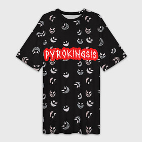 Платье-футболка 3D с принтом Bloody Pyrokinesis в Екатеринбурге,  |  | hip hop | pyrokinesis | rap | rep | андрей фёдорович | исполнители | исполнитель | музыка | пирокинезис | пирокинесис | реп