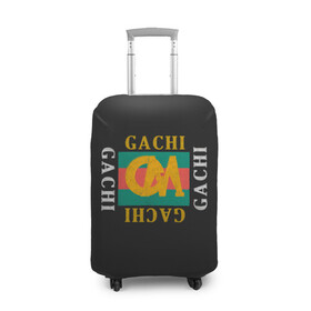 Чехол для чемодана 3D с принтом ГачиМучи в Екатеринбурге, 86% полиэфир, 14% спандекс | двустороннее нанесение принта, прорези для ручек и колес | gachi | gachimuchi | mem | muchi | гачи | гачимучи | мем | мучи