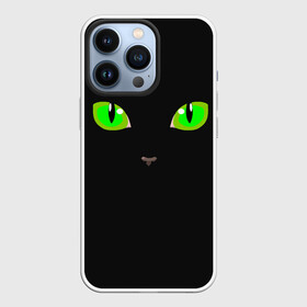 Чехол для iPhone 13 Pro с принтом КОШАЧЬИ ГЛАЗКИ в Екатеринбурге,  |  | cat | cat eyes | eyes | аниме | взгляд | глаза | глаза кошки | глазки | животные | зелёный | киса | кот | коте | котейка | котенок | котэ | котя | кошачий глаз | кошачьи глаза | кошечка | кошка | мордочка