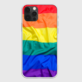 Чехол для iPhone 12 Pro Max с принтом Радуга - мятая ткань полотно в Екатеринбурге, Силикон |  | gey | би | гендер | квир | маска | меньшинства | огбткю | равноправие | радуга | радужный | трансгендер | трансы | флаг