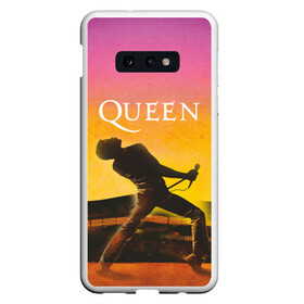 Чехол для Samsung S10E с принтом Queen Freddie Mercury (Z) в Екатеринбурге, Силикон | Область печати: задняя сторона чехла, без боковых панелей | freddie mercury | music | queen | брайан мэй | глэм рок | джон дикон | королева | музыка | поп рок | роджер тейлор | фредди меркьюри | хард рок