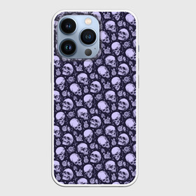 Чехол для iPhone 13 Pro с принтом Черепа в Екатеринбурге,  |  | background | bones | flowers | pattern | roses | skulls | кости | паттерн | розы | фон | цветы | черепа