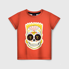Детская футболка 3D с принтом Мексиканский Барт в Екатеринбурге, 100% гипоаллергенный полиэфир | прямой крой, круглый вырез горловины, длина до линии бедер, чуть спущенное плечо, ткань немного тянется | bart | simpsons | the simpson | барт | мульт | мультфильм | симпсоны