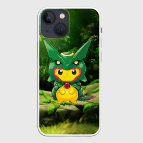 Чехол для iPhone 13 mini с принтом Пикачу дракон в Екатеринбурге,  |  | anime | picachu | pikachu | аниме | милый | пика | пикачу | покебол | покемон