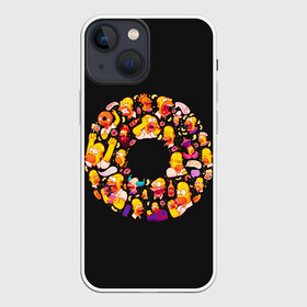Чехол для iPhone 13 mini с принтом Пончик Гомер в Екатеринбурге,  |  | gomer | simpsons | the simpson | гомер | мульт | мультфильм | симпсоны