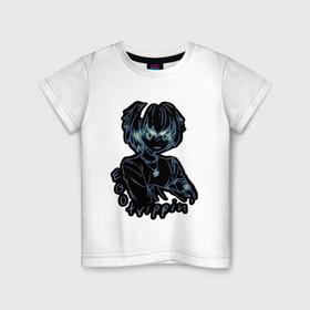Детская футболка хлопок с принтом Амино в Екатеринбурге, 100% хлопок | круглый вырез горловины, полуприлегающий силуэт, длина до линии бедер | амино | аниме | мальчик | неон | рокет | человек | эго трипин