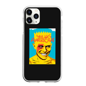 Чехол для iPhone 11 Pro матовый с принтом Bart x Bowie в Екатеринбурге, Силикон |  | bart | simpsons | the simpson | барт | дэвид бови | дэвид боуи | мульт | мультфильм | симпсоны