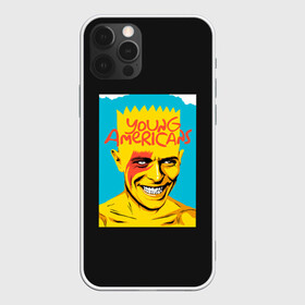Чехол для iPhone 12 Pro Max с принтом Bart x Bowie в Екатеринбурге, Силикон |  | bart | simpsons | the simpson | барт | дэвид бови | дэвид боуи | мульт | мультфильм | симпсоны