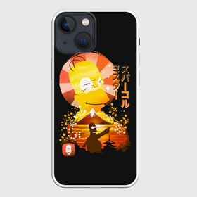 Чехол для iPhone 13 mini с принтом Гомер в азии в Екатеринбурге,  |  | gomer | simpsons | the simpson | азия | гомер | мульт | мультфильм | симпсоны | япония