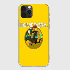 Чехол для iPhone 12 Pro с принтом Homer Cry в Екатеринбурге, силикон | область печати: задняя сторона чехла, без боковых панелей | Тематика изображения на принте: far cry | farcray | gomer | homer | simpsons | the simpson | гомер | мульт | мультфильм | симпсоны | фар край