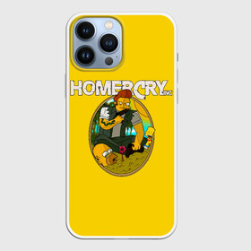 Чехол для iPhone 13 Pro Max с принтом Homer Cry в Екатеринбурге,  |  | far cry | farcray | gomer | homer | simpsons | the simpson | гомер | мульт | мультфильм | симпсоны | фар край