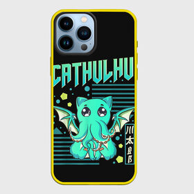 Чехол для iPhone 13 Pro Max с принтом CatHulhu в Екатеринбурге,  |  | ancient | azathoth | call | cat | cthulhu | dagon | good | howard | hydra | lovecraft | luck | nyarlathotep | of | phillips | the | unknown | yog sothoth | азатот | гидра | говард | дагон | древний | зов | йог сотот | кот | кошка | ктулху | лавкрафт | нев