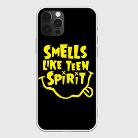 Чехол для iPhone 12 Pro Max с принтом Smells like teen spirit в Екатеринбурге, Силикон |  | alternative | kurt cobain | metall | music | nirvana | rock | альтернатива | курт кобейн | курт кобэйн | металл | музыка | нирвана | нирванна | рок