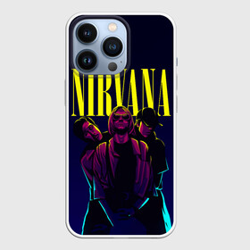 Чехол для iPhone 13 Pro с принтом Nirvana Neon в Екатеринбурге,  |  | alternative | kurt cobain | metall | music | nirvana | rock | альтернатива | курт кобейн | курт кобэйн | металл | музыка | нирвана | нирванна | рок